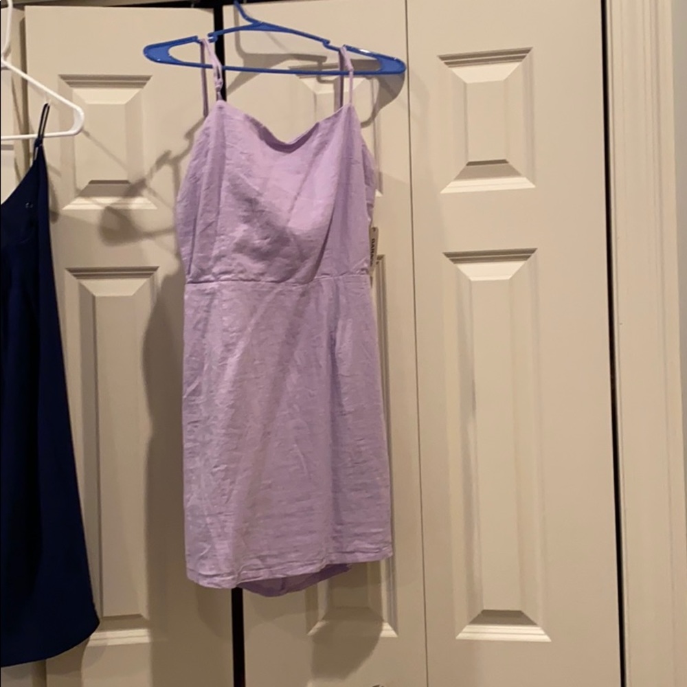 Garage purple dress tie back , NEVER WORN